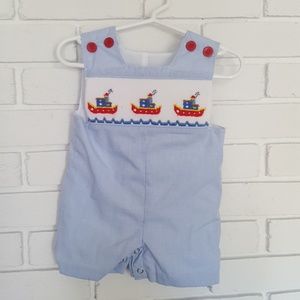 3 month Baby Boy Smock outfit